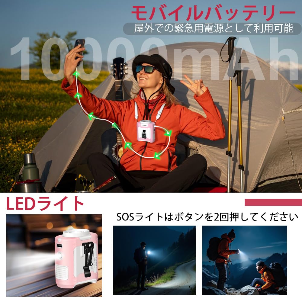 2024 Belt Portable Waist PSE Jet Portable or Tabletop 5 Speed Ideal for Outdoor Work and Heatstroke Prevention Pink Fan, Fan, Fan, Certified, Fan,