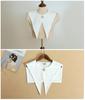 Preppy Navy Collar Sleeveless Button-Up Dickey Shawl