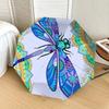 Colorful Dragonfly Mandala Automatic Opening Rain Umbrella with Foldable Design, Outdoor Festival Gift for Fans and Travelers1121217a