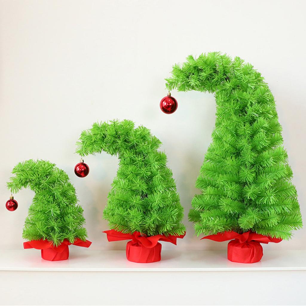 Christmas Simulated High Density Tree Holiday Decoration Crooked Tree