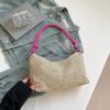 Fashion Large Capacity Woven Straw Tote Single Shoulder Underarm Bag For Women