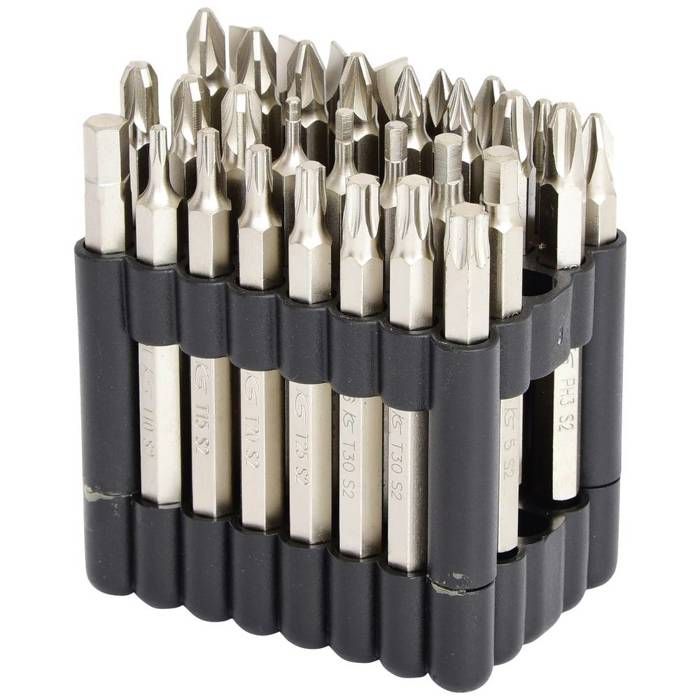 Jeu d'embout de vissage - KS TOOLS - 75 mm - 32 pièces - En pack