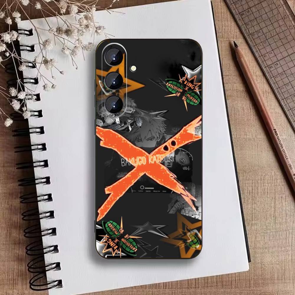 Katsuki Bakugo Hero Academia Phone Case For Samsung Galaxy A73,A72,A71,A70,A52,A51 Others Soft Black Cover