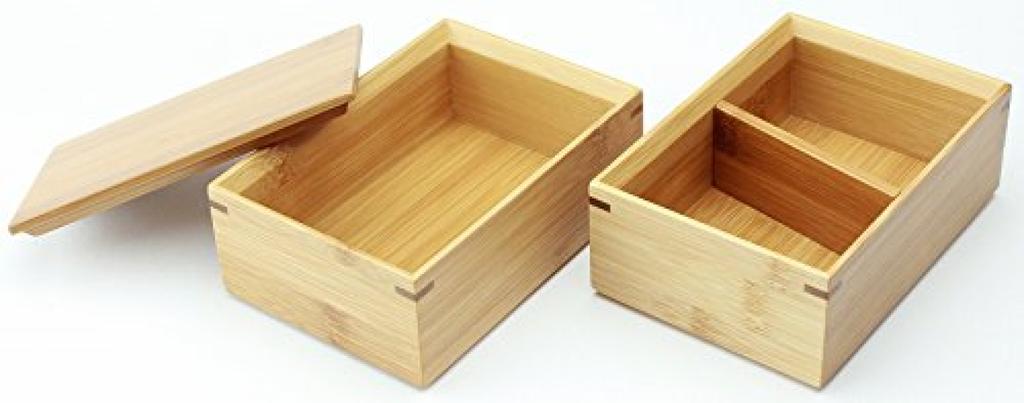 Banyo Made In Japan Soot Bamboo Lunch with 13 X 9 X 10 Product Number 57034A Two-Tiered Box, Mini, Belt, Cm,