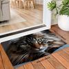 1Pcs cute Cat Pattern Floor Mat Modern Kitchen polyester Rug Non-Slip Colorful Indoor Carpet, For Home Bathroom Bedroom Living Room Decor