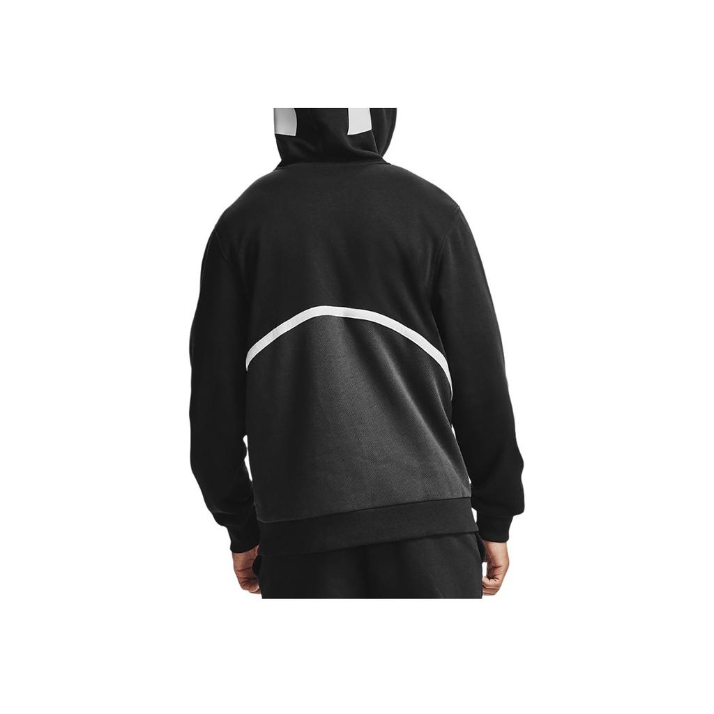 Under Armour Rival Fleece Amp Full Zip Hoodie Logo Training Jacket Men jackets Black 1357113-001