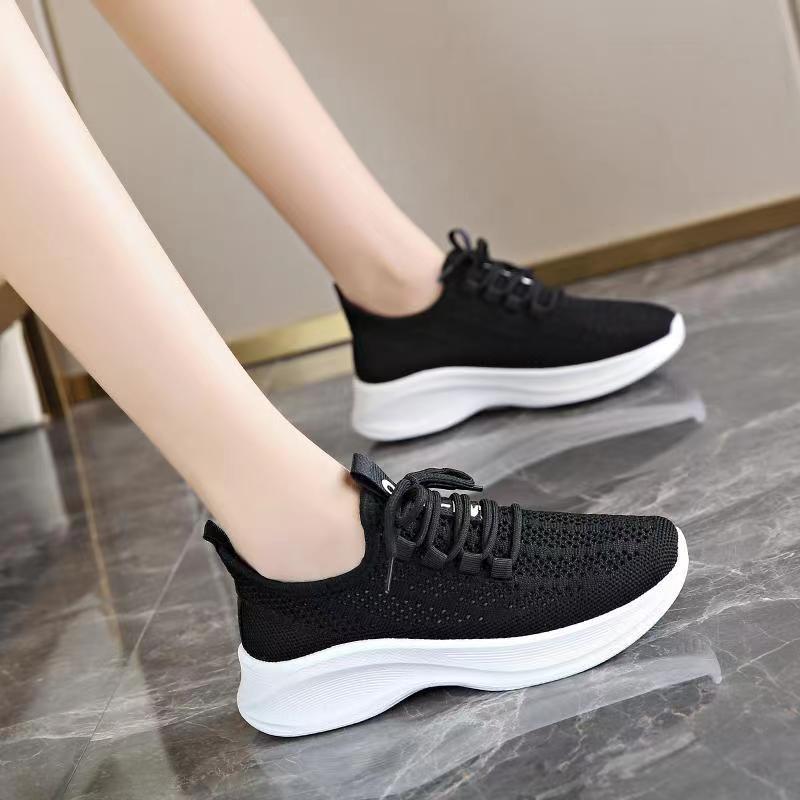 Sneaker Women's Running Shock Absorption Lightweight Coconut Shoes Mesh Breathable Tennis Shoes Thin Hollow Summer Running Shoes