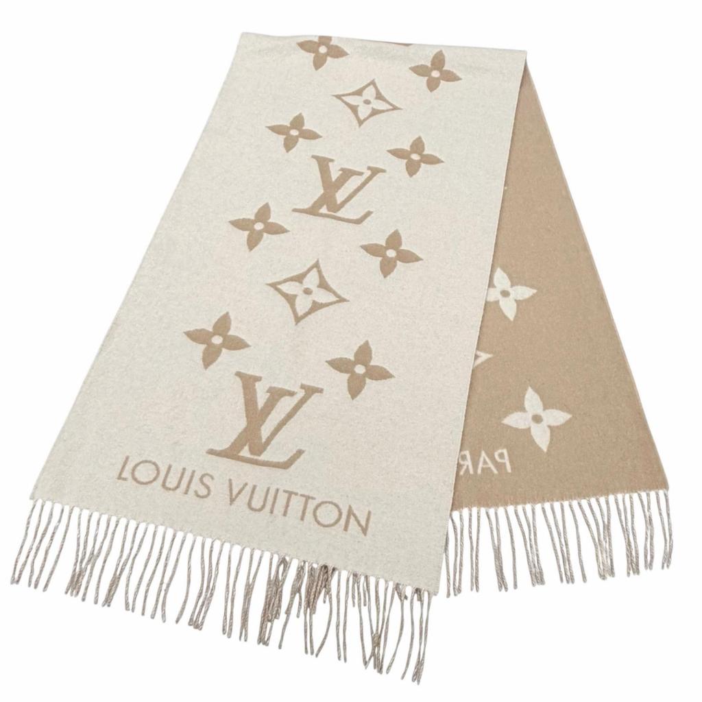 Great LOUIS VUITTON Scarf muffler reykjavik cashmere Women M78123 Used