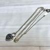 Used TIFFANY & Co. Return To Heart Lock Mini Necklace 925 Storage Bag