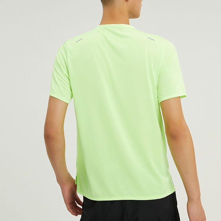 Nike T Shirts Men's Green Crew Neck Moderate Straight Fit CZ9185-358