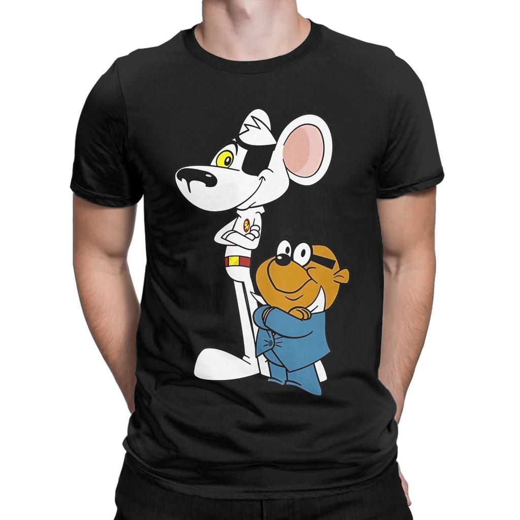 my penfriends Novelty 100 Cotton TShirt Danger Mouse Tops Tees For Unisex