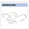 2025 New Retro Metal Anti-Blue Light Glasses Fashionable Literary and High-Tech Street Style Versatile Eyewear Unisex