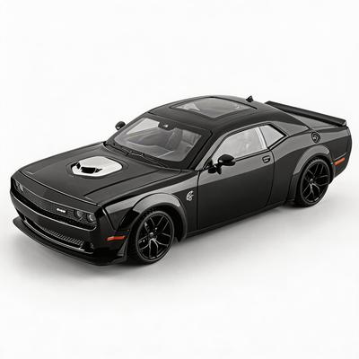 1/18 Dodge Hellcat Großformat Metall Druckguss Hellcat Auto Modell mit simuliertem Startgeräusch, Sammlerstück Dekoration, Geburtstagsgeschenk für Jungen