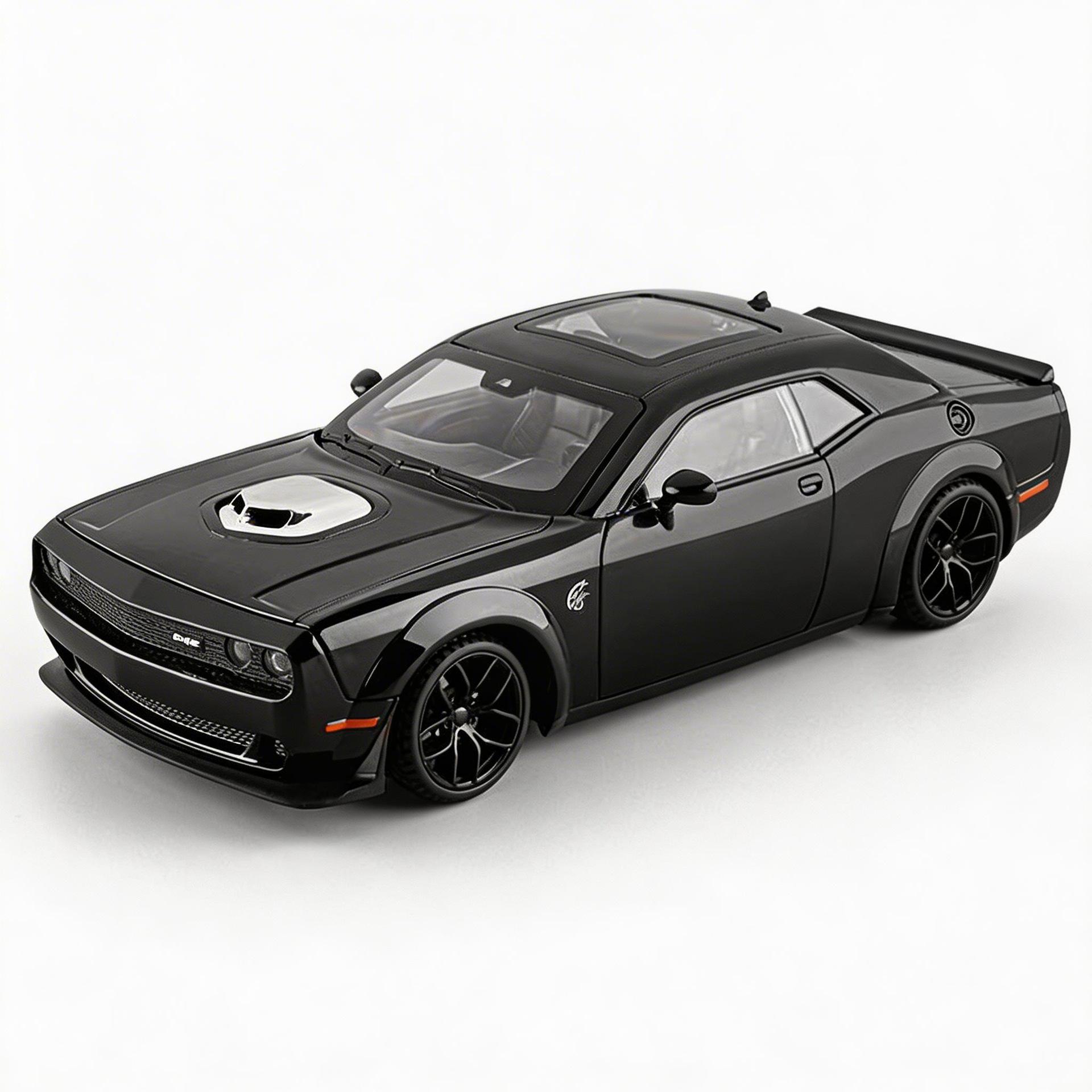 

1/18 Dodge Hellcat Великий Масштабний Металевий Литий Модель Автомобіля Hellcat зі Звуком Симуляції Запуску, Колекційна Прикраса, Подарунок на День Народження для Хлопчиків чорний