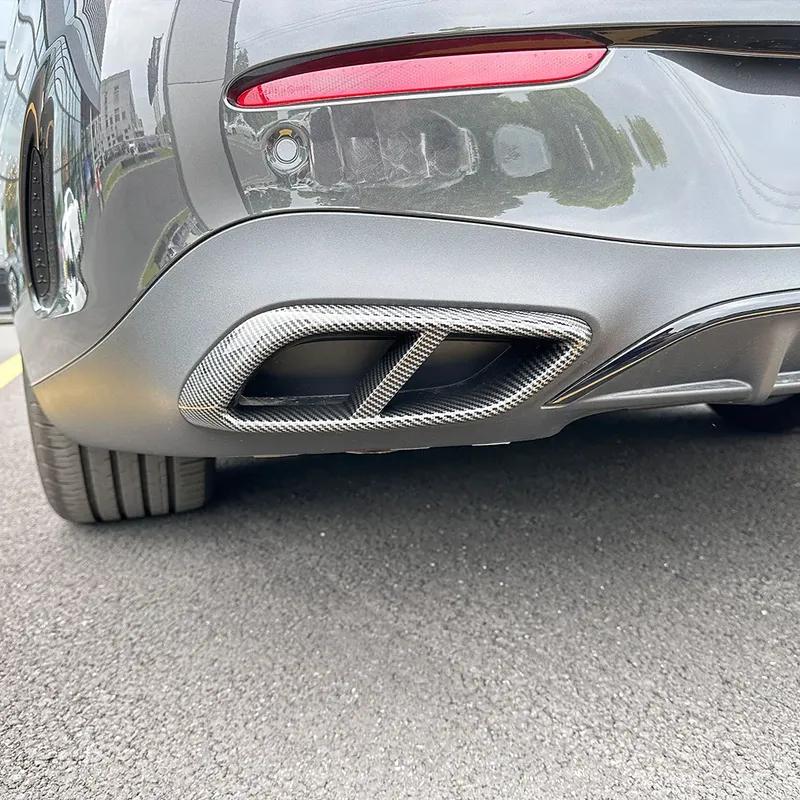 For Mercedes Benz CLE Coupe C236 AMG 2024+ Rear Four Exhaust Tailpipe Frame Modification ABS Body Kit Exterior Guard Decoration