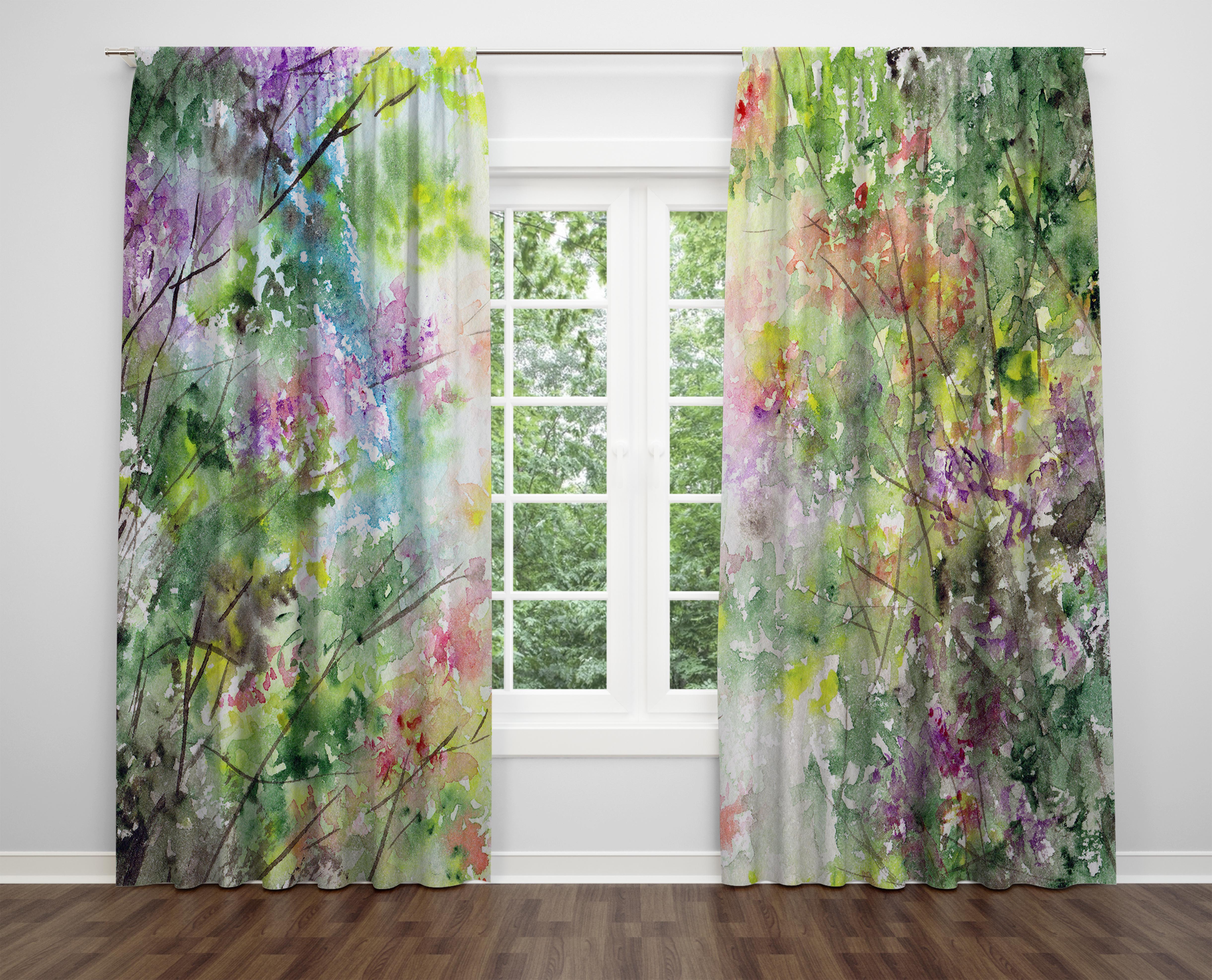 

Декоративний дизайн, високоякісна бавовняна тканина, ви можете вибрати одну або подвійну фіранку з крила 1 piece різнокольоровий