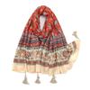 Big Size Tassel Shawl Breathable Muslim Headband Casual Beach Long Scarf  For Woman Fashion