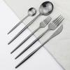 6Set/30Pcs Multicolor Cutlery Set Stainless Steel Dinnerware Set Knife Fork Spoon Flatware Sets Home Hotel Kitchen Party Tableware Set