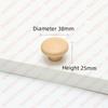 NAIERDI Solid Wood Cabinet Handles Modern Single Hole Wooden Pulls Octagon Round Knobs for Kitchen Cupboard Wardrobe Hardware
