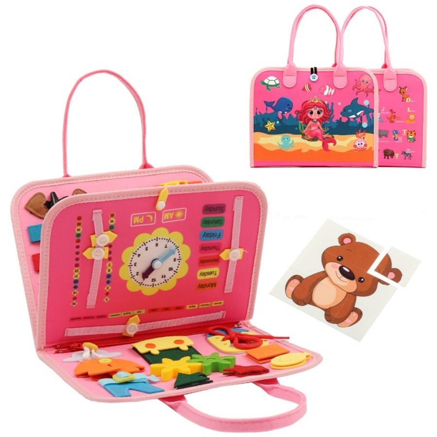 Toys Busy Board Montessori Gifts, Sensory Toys,Educational Travel Toys, Preschool Activities for Learning Fine Motor Skills