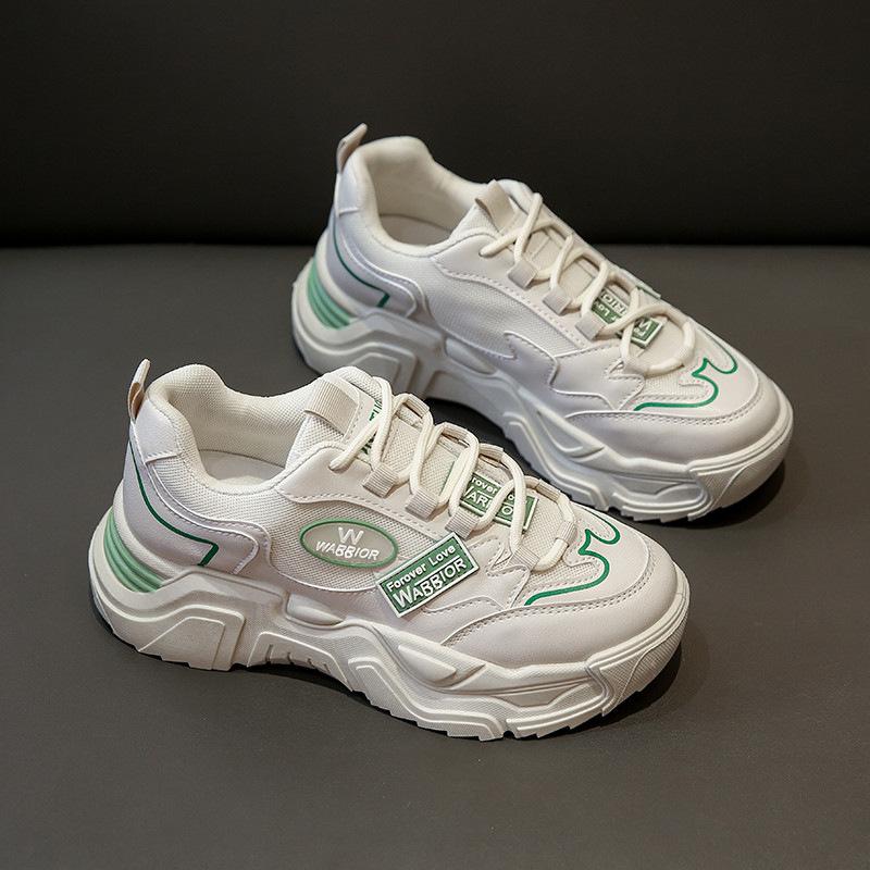 Platform dad shoes women's autumn mesh 2025 new spring and autumn non-slip casual versatile light and comfortable sports shoes tide