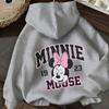 Personalisierter Minnie Maus Pinker Reißverschluss Hoodie Kleinkind & Kinder Print Hoodie Lässiger Mädchen Kapuzenpullover für den Frühling Ist Kleidung