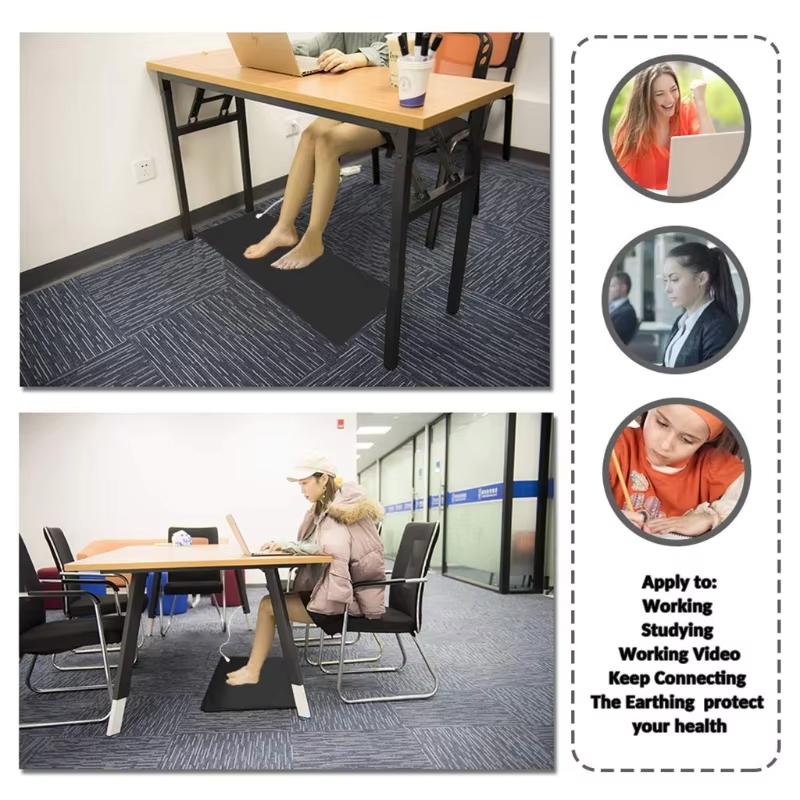 Earthing Universal Grounding Mat Computer Mouse Mats Radiation for Protection Reduce Inflammation Pain Fatigue EMF Stress