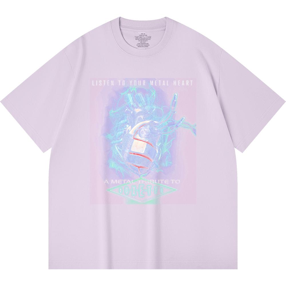 230 Gsm 100% Βαμβακερό T-Shirt Heavy Metal Μπάντα Ροκ Δημοφιλής Μουσική Εκτύπωση Unisex Βαμβακερό T-Shirt