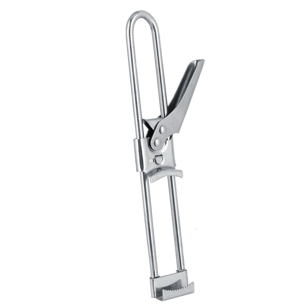 Manuell verstellbarer Dosenöffner aus Edelstahl, Flaschenöffner, Deckelgreifer, Küchenwerkzeug