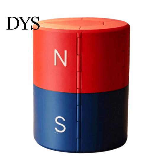 Hardware Storage Solution 3D Printed Magnet Organizer, N/S Pole Separated Roll-Up Magnetic Folding Case Holder, Foldable Cylinder Container,