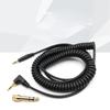 Headphone Replacement Cable Gold Plated 3.5mm 6.35mm Plugs for EAH-DJ1200 Studio Recording and Live Black