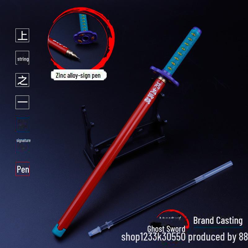 

«Убийца демонов»: Кимэцу но Яиба — модель металлической ручки: Серия Танджиро, Зеницу и Хашира Black Death Pen