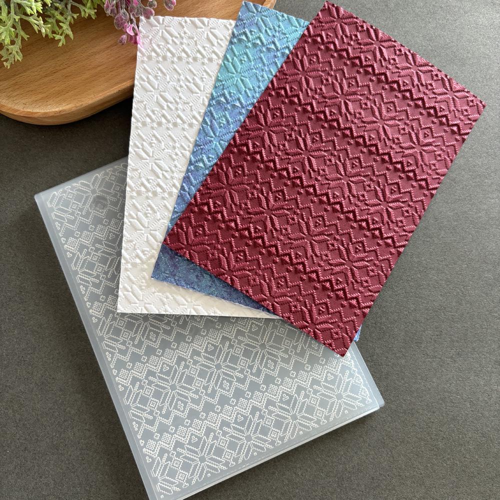 3D Embossed Rose Texture Stamp for Journal Decoration