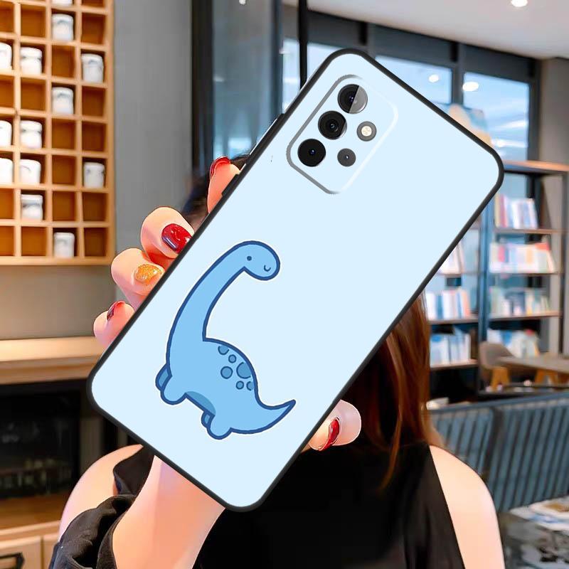 Cute Dinosaur Baby Case For Samsung Galaxy A33 A06 A05 A16 A26 A36 A56 A32 A52 A15 A53 A13 A34 A54 A14 A35 A55