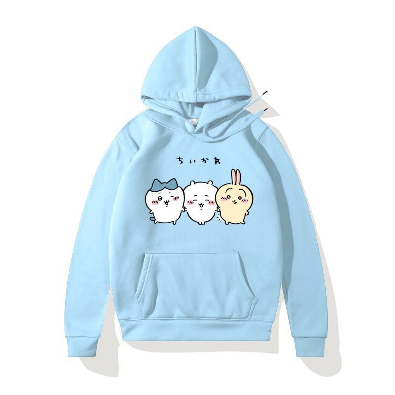 Anime manga Kawaii Chiikawa print hoodie for men and women