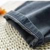 Jeans for Women Slimming Elastic Waistband Elastic High Waist Long Trousers Casual Wide Leg Pants