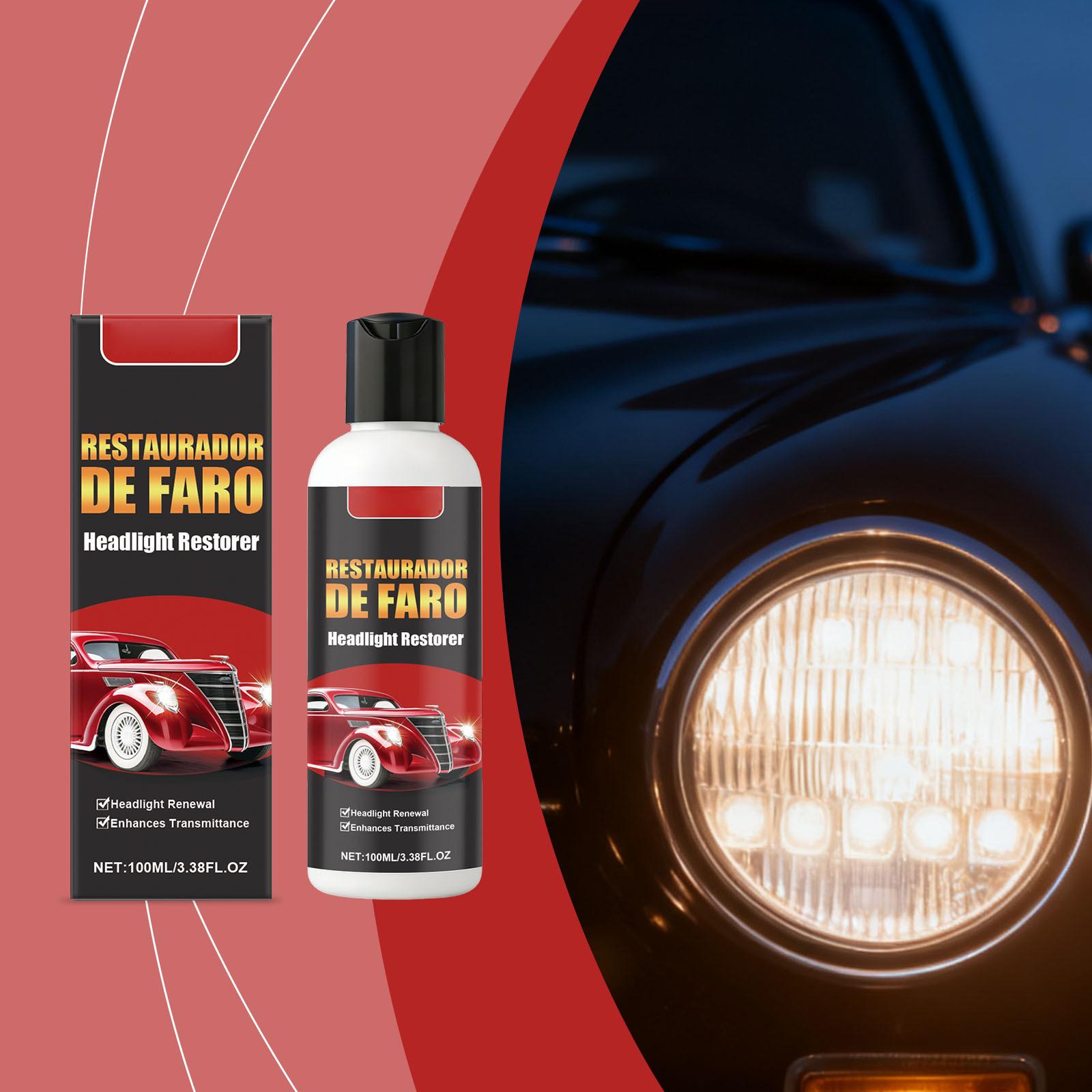 

Car headlight care product, convenient for daily scratch care and polishing of car headlights, 100ML One Size