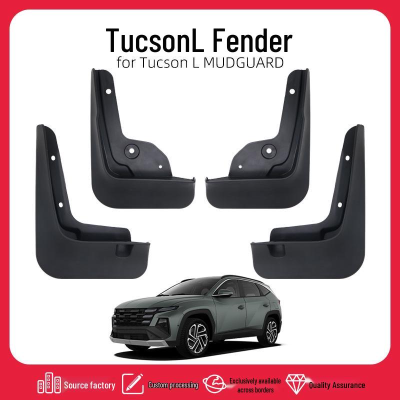 Hyundai Tucson L 2025-2026 Mud Flaps: Front & Rear Tire Accessories