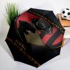 Automatyczny parasol z nadrukiem herbu AFC, 8-żebrowy, do podróży, na kemping, parasol codzienny, niezbędny prezent dla rodziny i przyjaciół