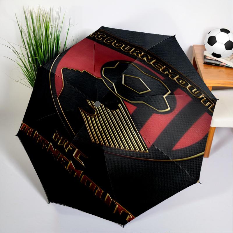 Automatyczny parasol z nadrukiem herbu AFC, 8-żebrowy, do podróży, na kemping, parasol codzienny, niezbędny prezent dla rodziny i przyjaciół