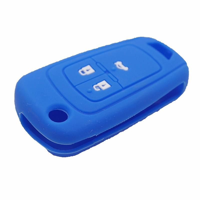 Cocolockey Silicone Rubber Car Key Cover Case For Chevrolet Cruze Aveo Malibu Cruze Spark Sail For Buick Keys Protection Holder