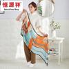 Hengyuanxiang Prada Pattern Silk Crepe Satin Scarf
