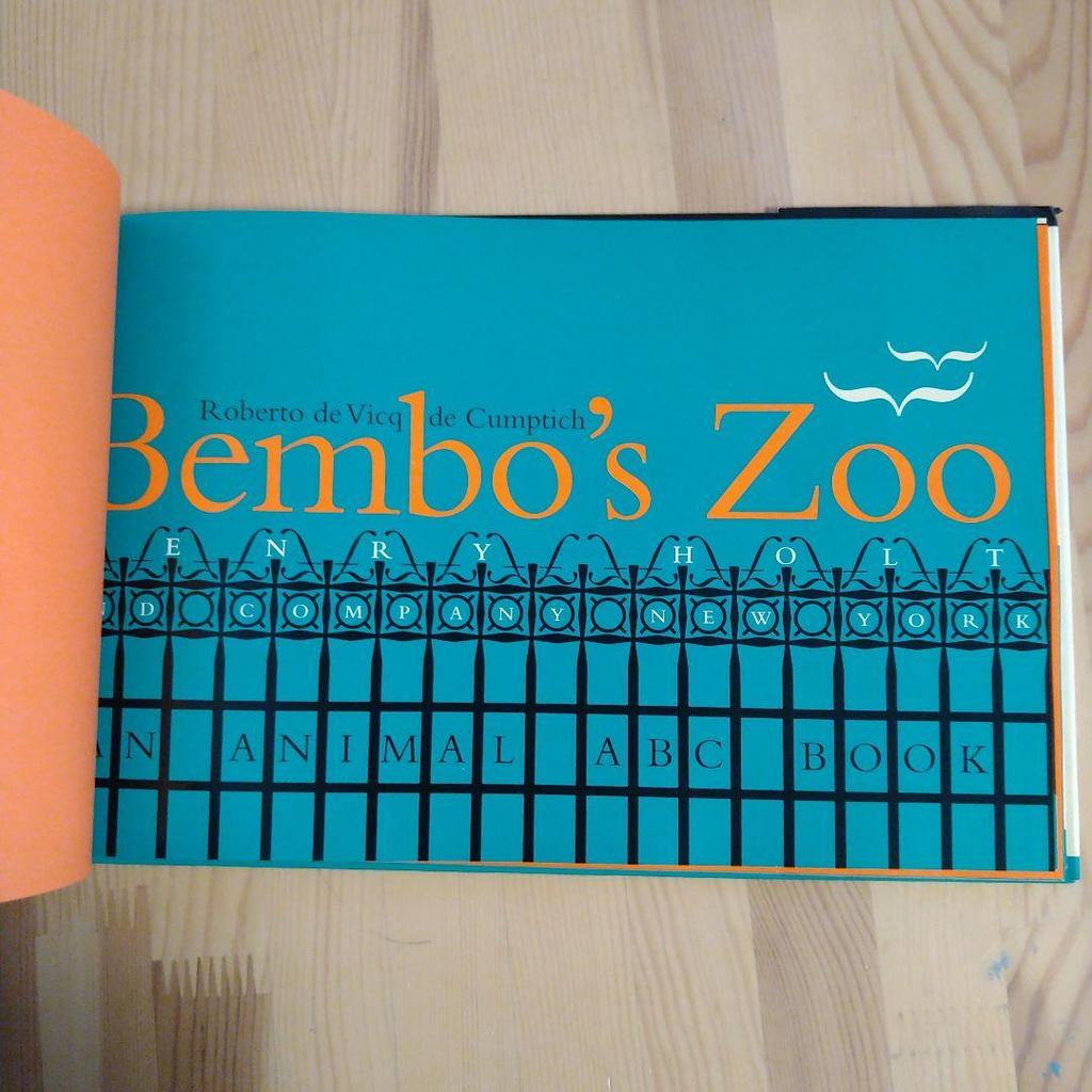 [USED] Bembo's Zoo: An Animal ABC Book