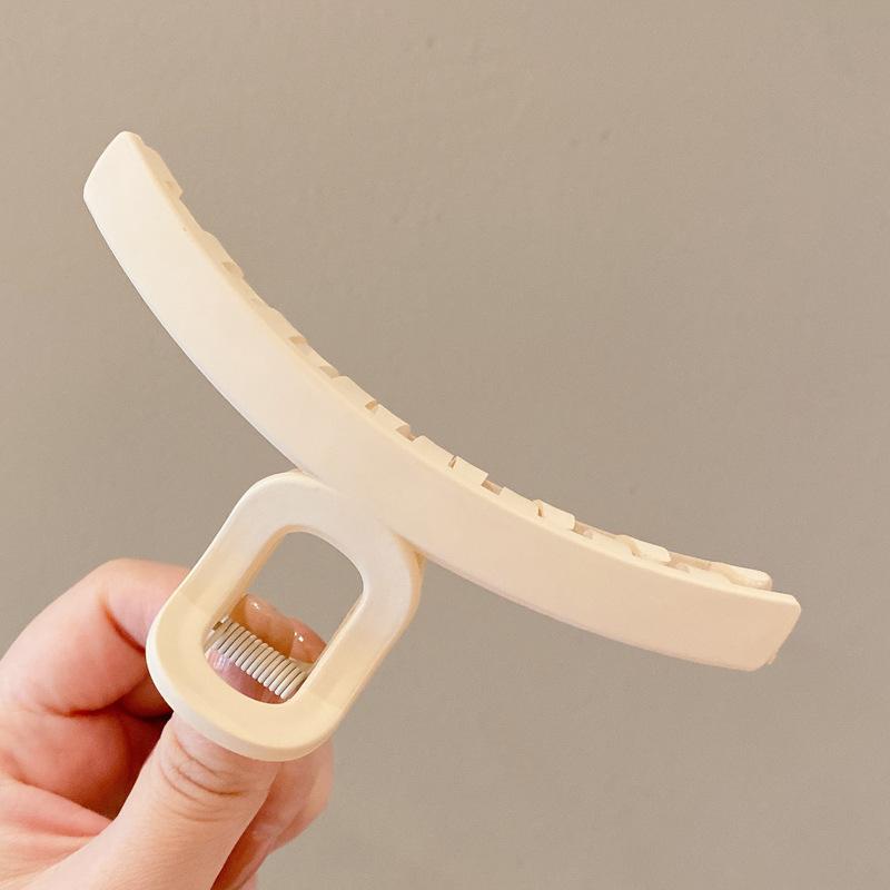 Nuove pinze per capelli a chela eleganti da donna Bianco Caffè Plastica Grande Pinza per capelli Copricapo Coreano Ragazze Pinze per capelli a chela di granchio Accessori per capelli alla moda