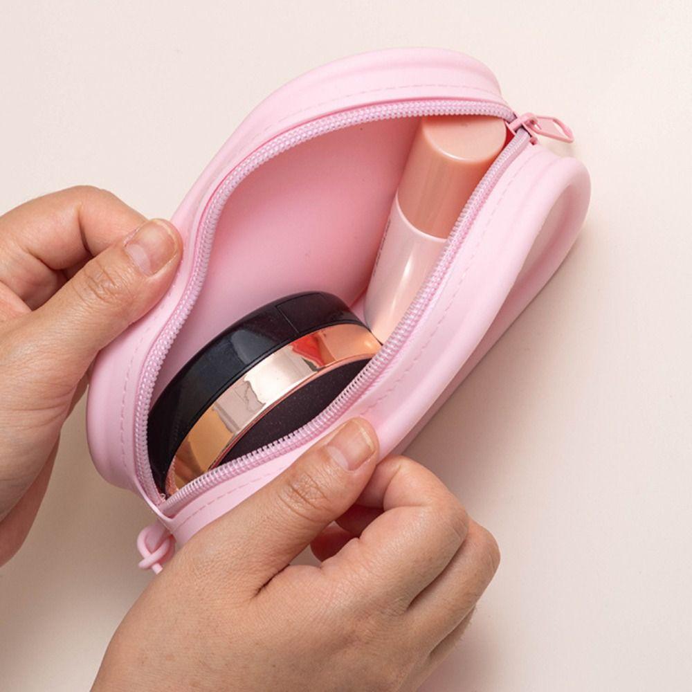 Koreanischer Stil Silikon Kosmetiktasche Wasserdichte Beutel Tasche Organizer Make-up Tasche Tasche Outdoor
