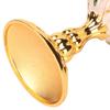 Gold Chalice 4 Inch High Zinc Alloy Retro EmNaBossed Flower Pattern Elegant Pimp Cup for Party Banquet Bar