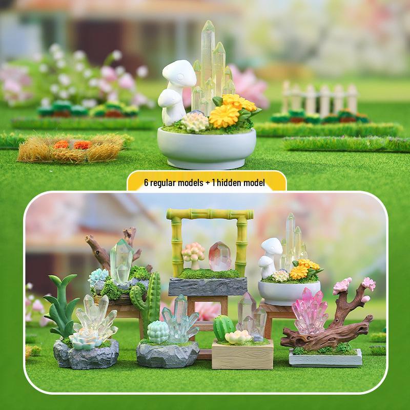 Qingqiu Nine-Tailed Fox Blind Box Figurine - Trendy New Year Gift & Desktop Decoration