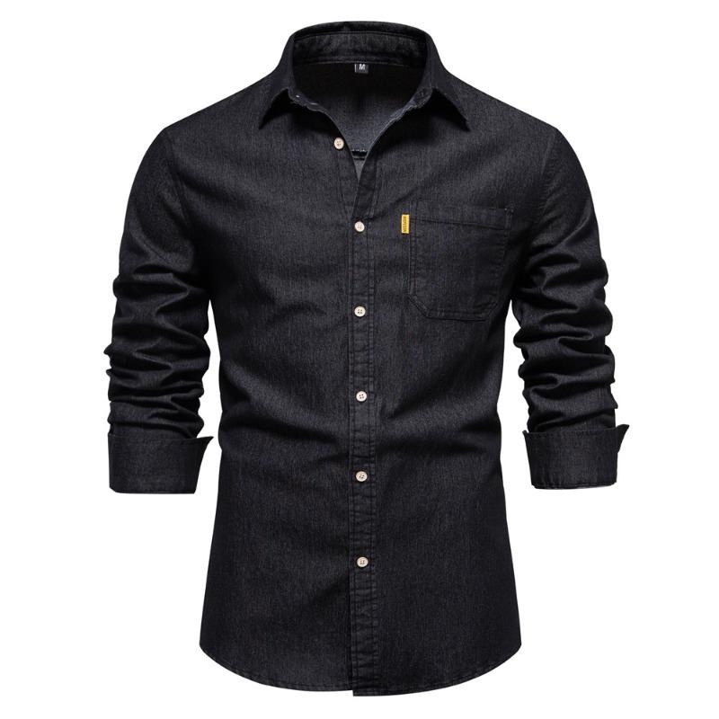

Men’s Euro Fit Wrinkle-Resistant Denim Shirt S