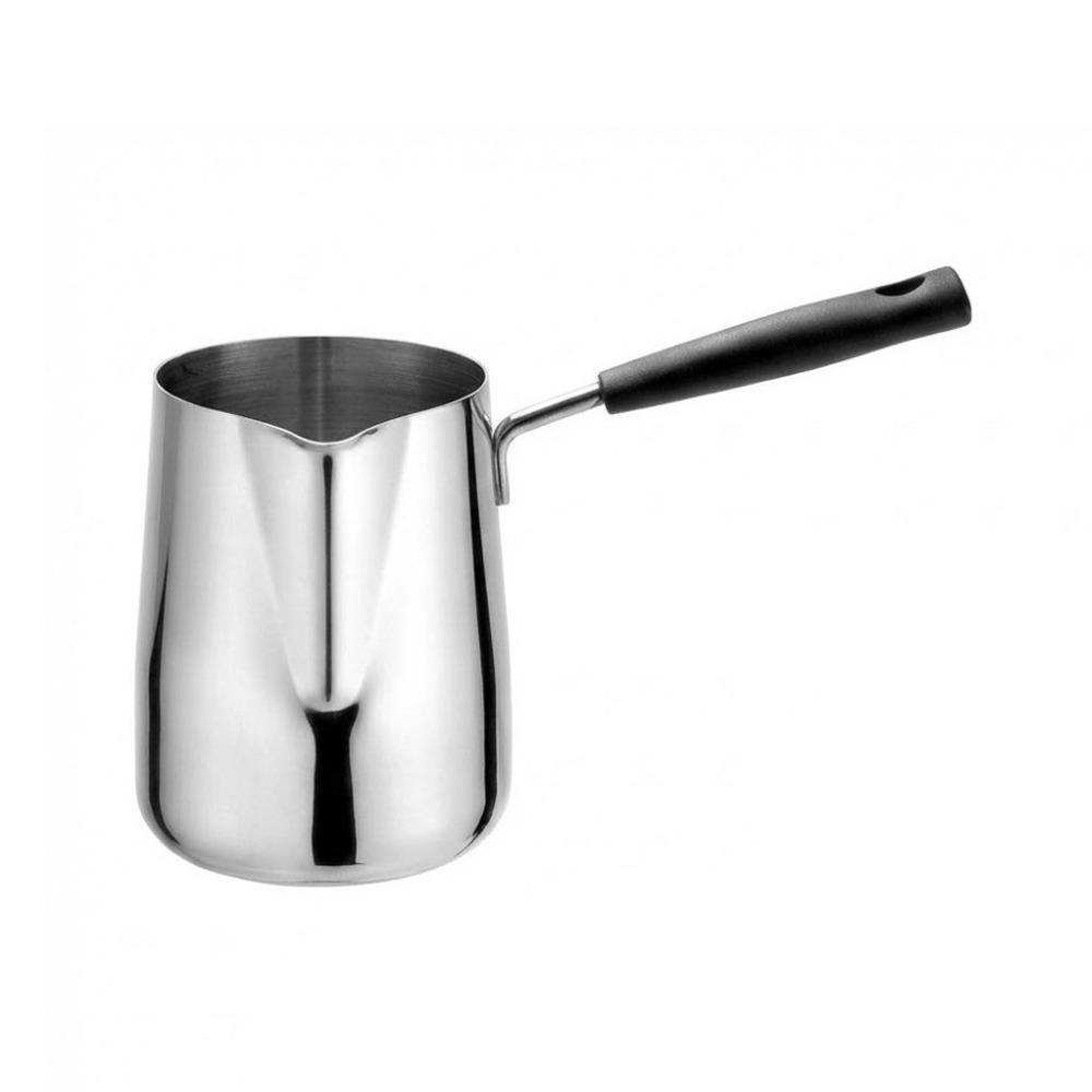 with Graduated Scale Coffee Jug 304 Stainless Steel Tea Boiling Pot Latte Mug  Kitchen Tool Plastic-250ml