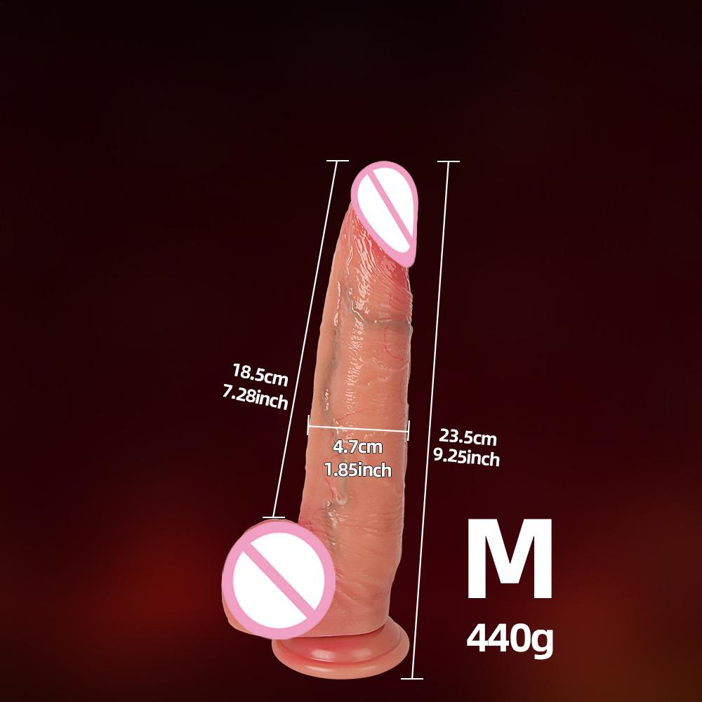 Realistic Big Dildo for Women Beginners Skin Sliding Foreskin Anal Vagina G Spot Stimulation Artifical Penis Sex Toy Masturbator